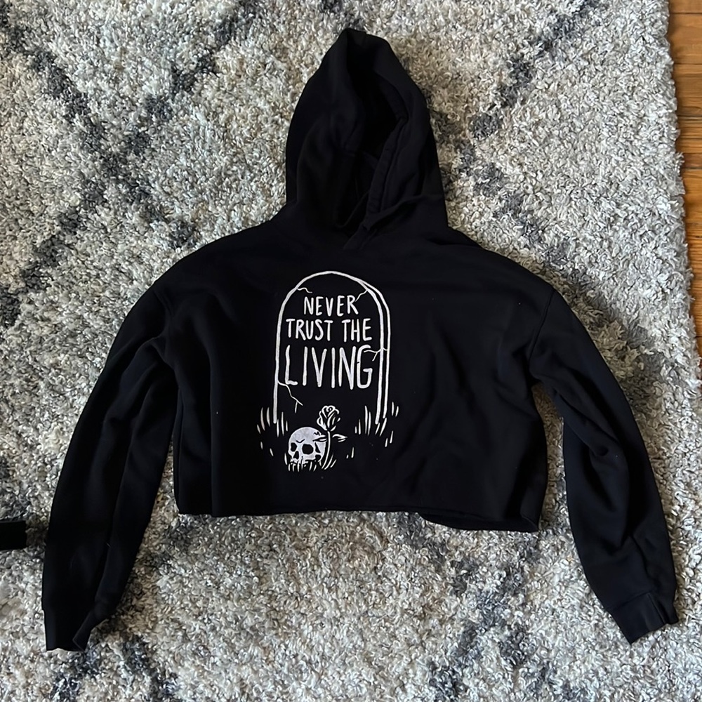 Blackcraft Cult cropped hoodie sweater XS